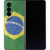 Brazil Flag Distressed Galaxy Z Fold4 5G Skin